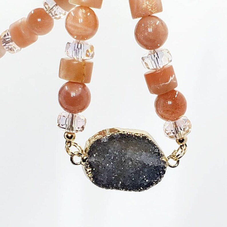 Peach clearance statement necklace
