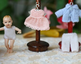fits 5.5 inch lady doll 1:12 scale Heidi Ott dollhouse socks CREAM