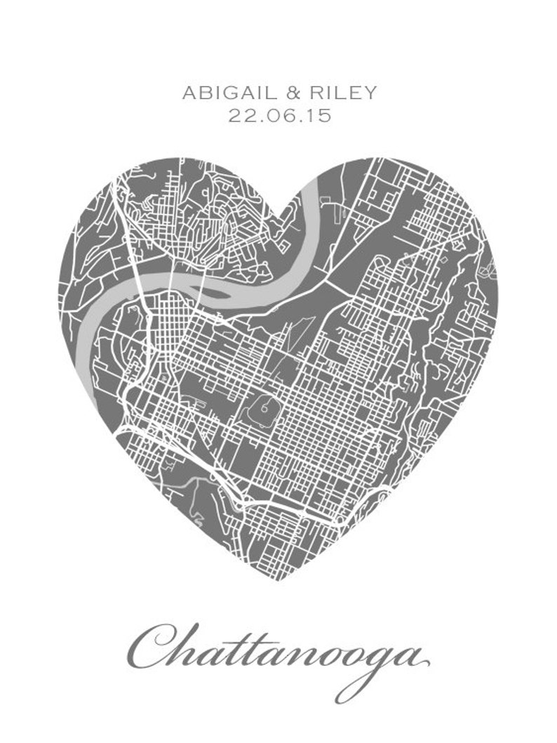Chattanooga Heart Map image 2