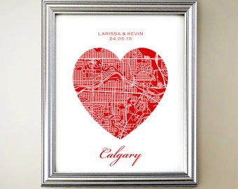 Calgary Heart Map