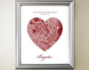 Bogota Heart Map