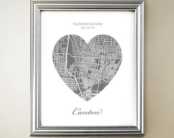 Canton Heart Map