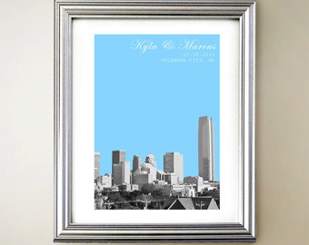 Oklahoma City Personalized Cityscape