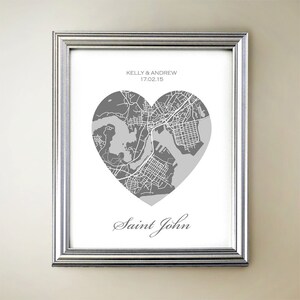 Carte du coeur de Saint John