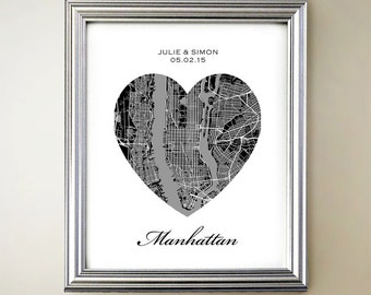Manhattan Heart Map