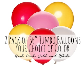 24/" Plain Giant Solid Colour 2ft Latex Balloons Big Party Decorations 10 pack
