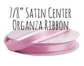 Pink Ribbon, Satin Ribbon, 7 8 quot Ribbon, Organza Ribbon, Gift Ribbon, Decoration, Gift Wrapping, Wedding Supplies, Hair Ribbon, Blush
