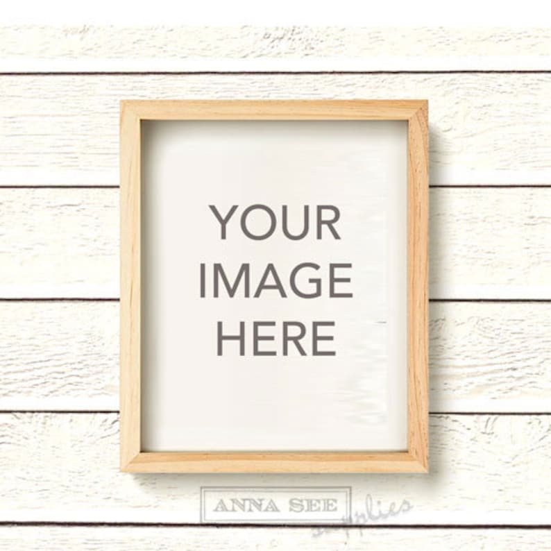 Download Vertical Light Wood Natural Wood Frame Photo Mockup on | Etsy
