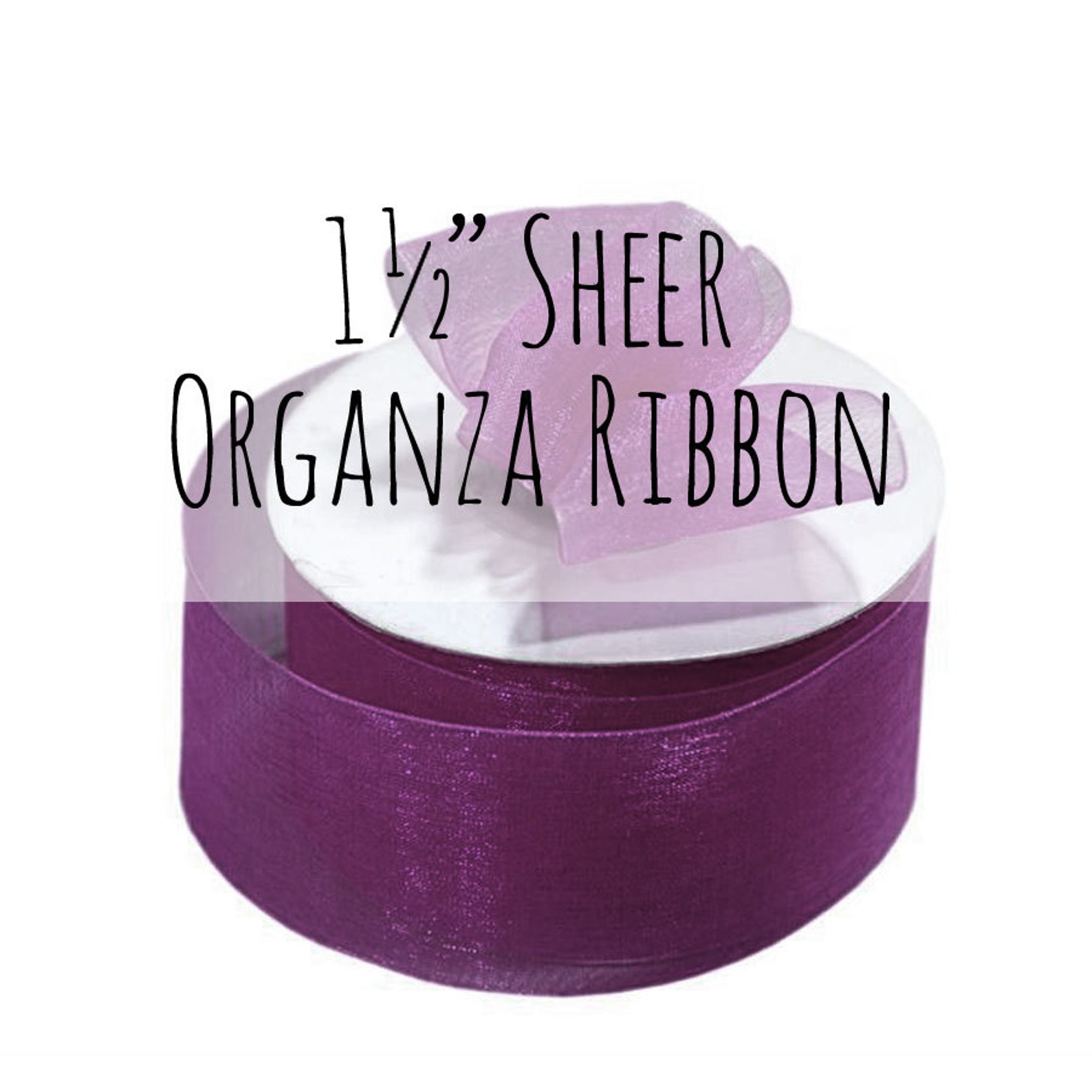 1 1/2 Eggplant Purple Ribbon 1.5 Inch Ribbon Dark Red Etsy