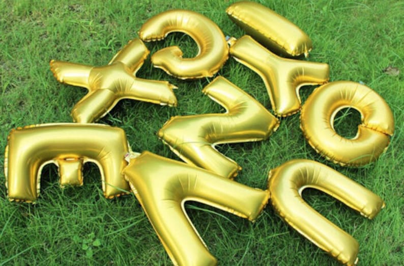 Bridal Shower Party Decor Big 40 Inch Party Balloons I Love You Big Foil Letter Balloons I Heart You Engagement Party Decor Balloons