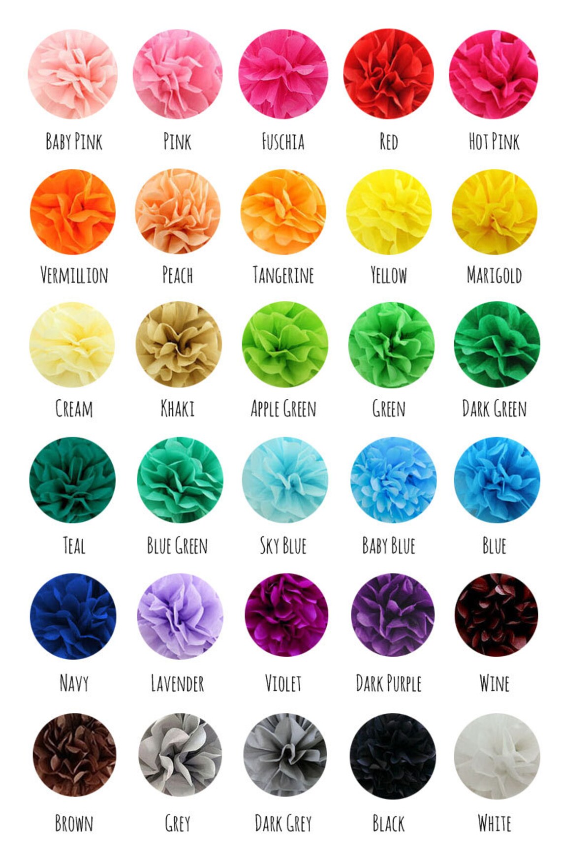 4 Tissue Mini Pom Poms Tissue Paper Small Pom Cake Etsy