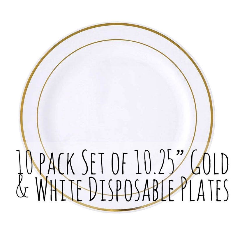 Wedding Plates Disposable Etsy