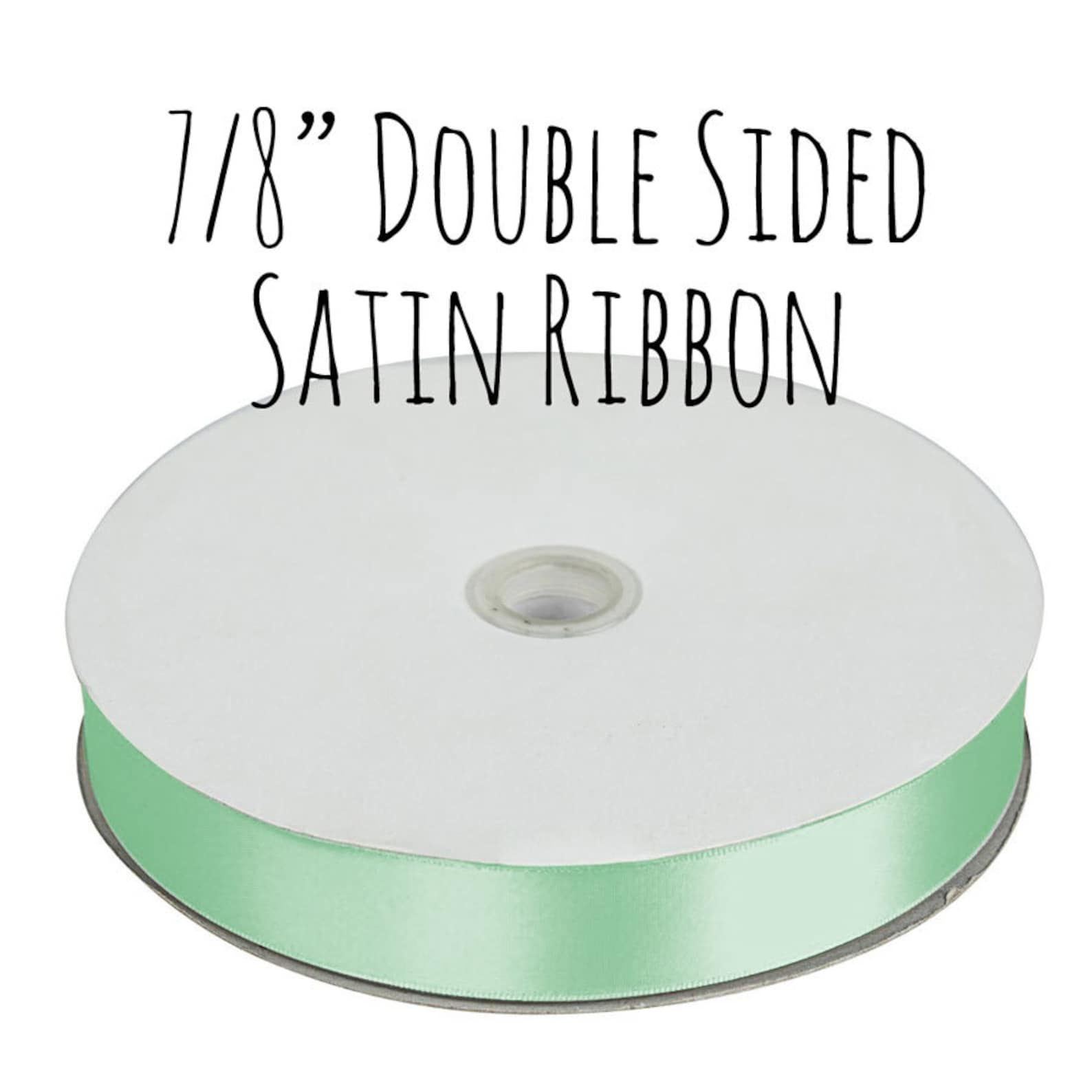Mint Green Ribbon Satin Ribbon 7/8 Ribbon Grosgrain Etsy