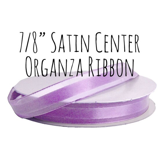 Lilac Ribbon, Light Purple Satin Ribbon, 7/8 Ribbon, Pastel Violet Organza  Ribbon, Gift Ribbon, Decoration, Gift Wrapping, Wedding Supplies