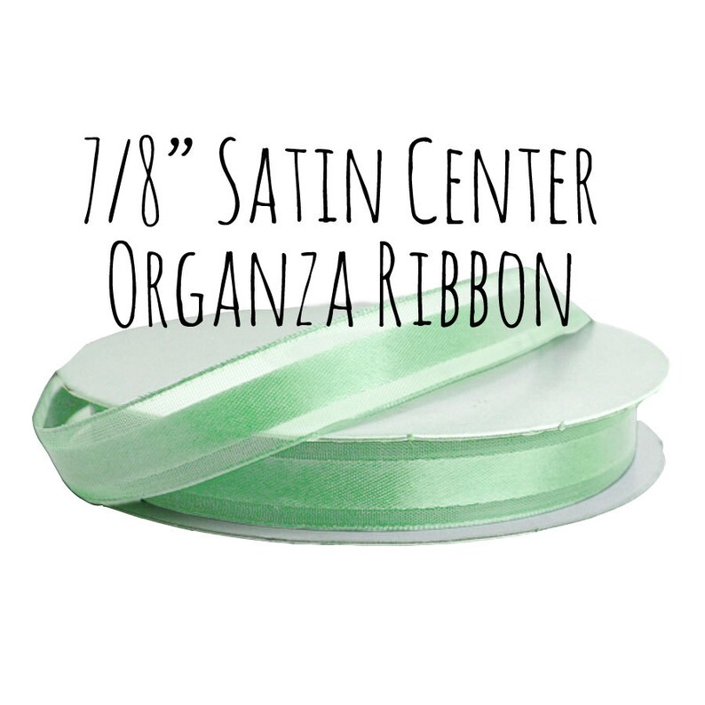 Mint Ribbon Light Mint Green Satin Ribbon 7/8 Ribbon Etsy