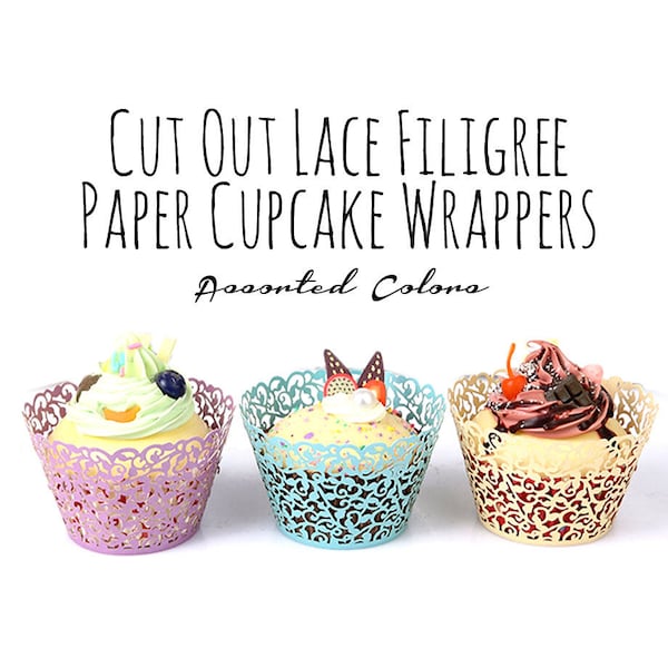 Lace Cupcake Wrapper Etsy