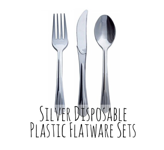 Plastic Cutlery Sets - White Flatware Sets