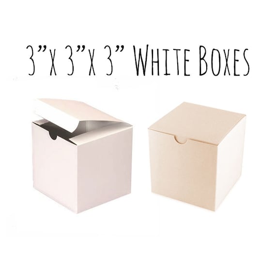 Scatole bianche 3 x 3 x 3 x 3 quadrato, da 5 a 20 Scatole Di miele, Scatola  regalo, Scatola Cupcake, Scatola di cartone bianco liscio, scatola di  caramelle, idee per matrimoni -  Italia