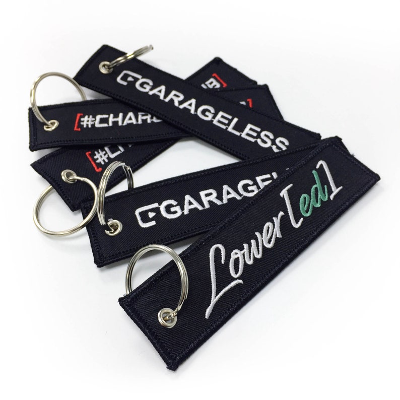 50 Flight Keytag Keychain embroidery Keyring Embroidered Etsy