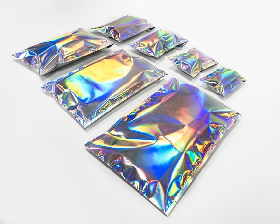 PELLICULE ノベルティ shiny bomb bag pack Iridescent Holographic Art Bags Pouches Gift Bags Treats