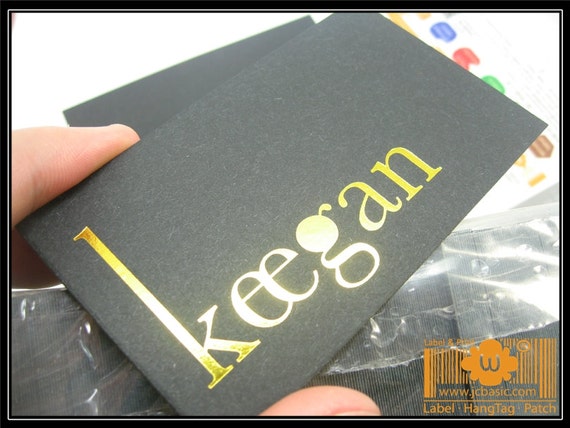 Custom english paper tags