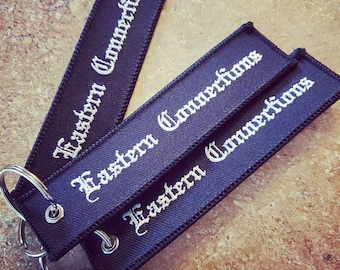 Custom Keychain Jet Tag Remove Before Flight Embroidered Key Ring Text Motorcycle Car Biker Airplane Personalized Key Fob Custom Luggage Tag