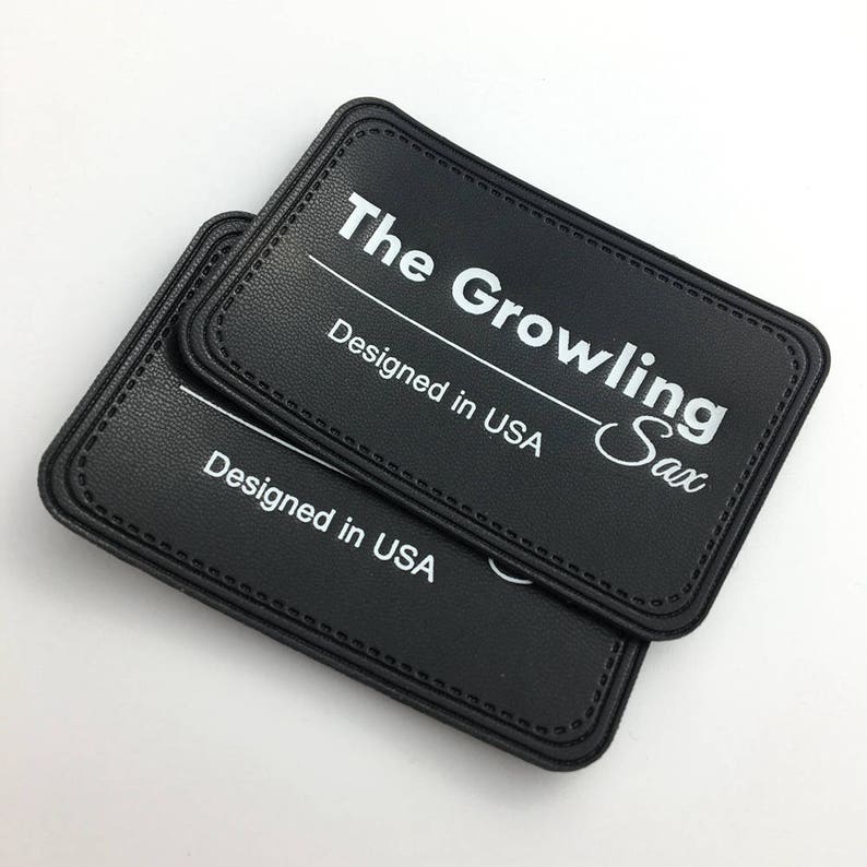 50 iron on leather label glue leather patch custom glue pu Etsy