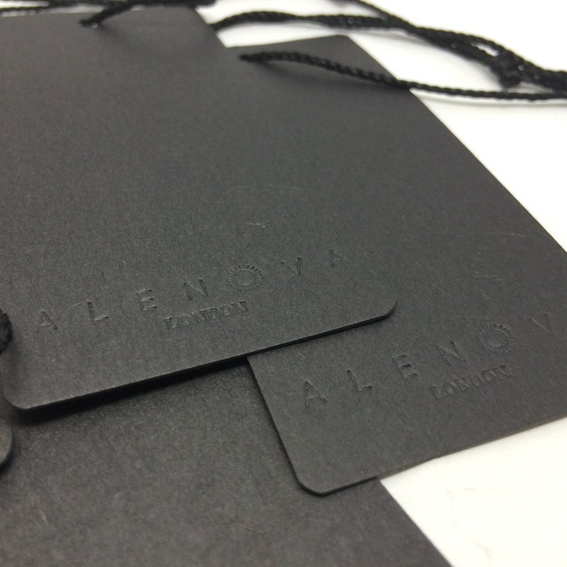 500 Custom Embossed Hang Tag Hang Tag Embossed Embossed Hang Etsy
