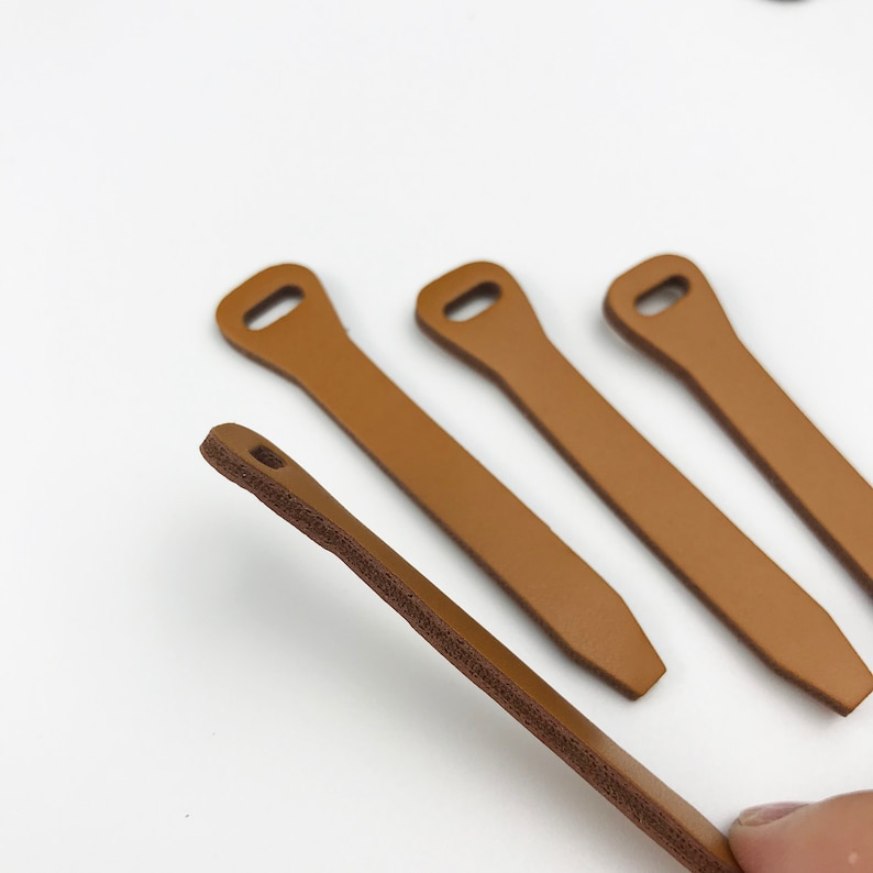 50 leather zipper leather zipper pull leather zipper puller Etsy