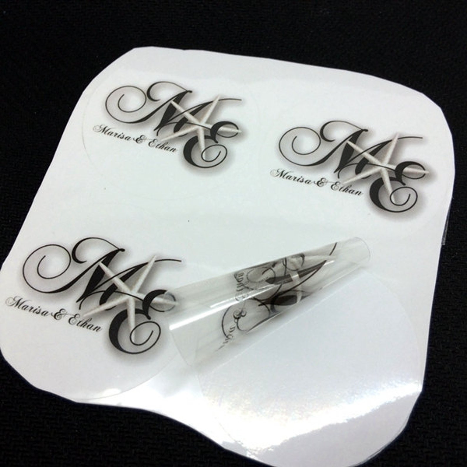 100 Custom Clear Stickers Clear Glass Sticker Transparent Etsy