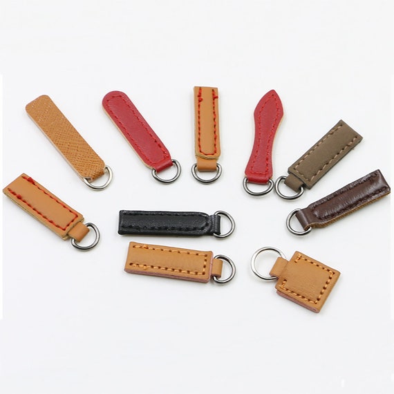 1000 PU Leather Zipper Pull Fixer Replacement for Tab Purse 