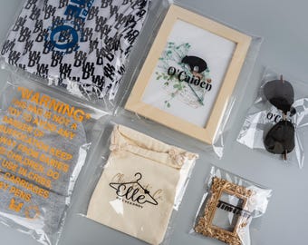 OPP Bags, Clear Gift Bags with Ribbon, Wedding Favor Bags, Resin Art Packaging, Party Favor Bags