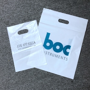 100pcs shopping bags with logo High quality customized polyethylene transport bag with handle printed courier bag design logo