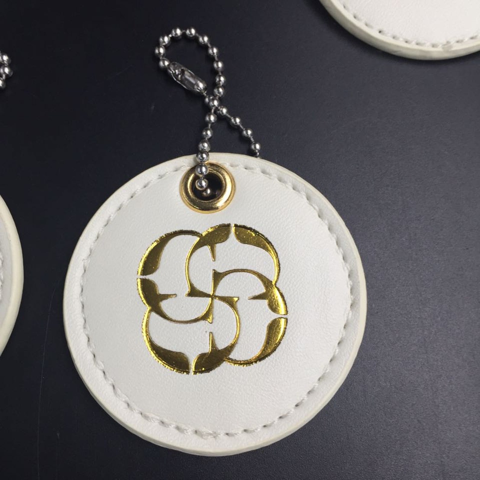 100 Leather Hang Tags Gold Foil Leather Tag Gold Eyelets Etsy India