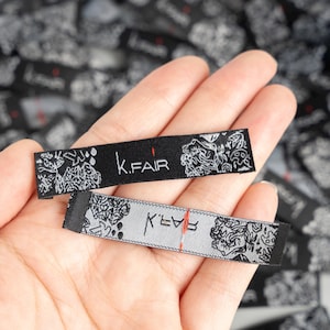 Custom Clothing Labels, Personalized Sewing Tags, Add Text or Logo, Personalized 100% Woven Sewing Labels, Sew on Clothing Labels, CustomTag