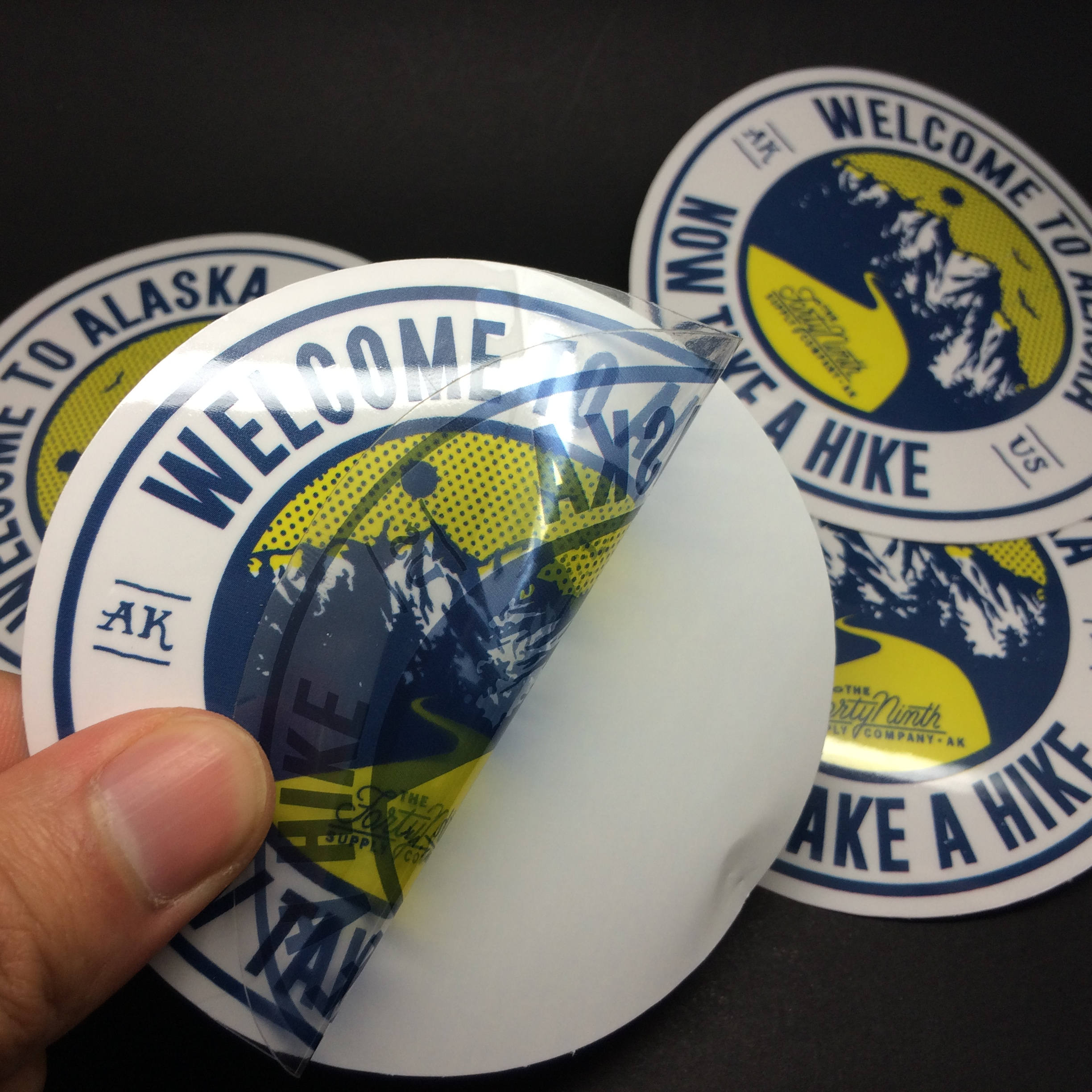100pcs Custom Clear Stickers,vinyl Sticker Print, Clear Glass