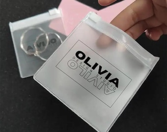 Bolsas para joyería con logotipo personalizado (50-1000 unidades), bolsas para pulseras, bolsas para collares, bolsas para anillos, bolsas de embalaje transparentes y bolsas de embalaje para joyería personalizadas.