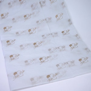 Carta velina personalizzata da 200 pezzi, imballaggio personalizzato dei tessuti, stampa su, carta da imballaggio per tessuti da sposa stampata personalizzata