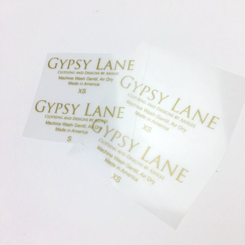 250pcs heat transfer labels Thermo Transfer labels Custom Etsy