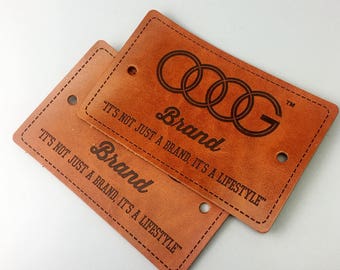 200 leather labels sew on,Leather tags, personalized leather labels, custom clothing labels, knitting tags, leather label tag