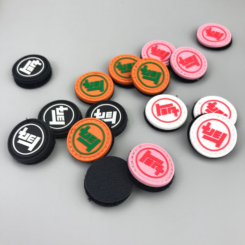 100 Pvc Rubber Patch Rubber Patch Logo Hoop and Loop Badges | Etsy