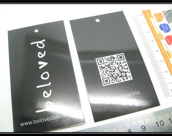 100 hanglabels, aangepaste hanglabels, hanglabels afdrukken, standaardformaat: 2 x 3,5 inch (50 x 89 mm)