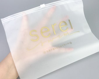 100 custom Plastic Bags 6x8&quot;, custom zipper bags, frosted bags, Frosted Slider Seal Zipper Lock Plastic Bags, zipper bag logo