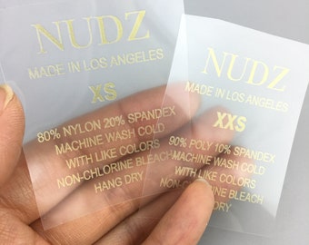 1000 aangepaste hitteperslabels voor kleding, aangepaste heatseallabels, tagless opstrijkbare kledinglabels, aangepast label voor hitteperstransfers