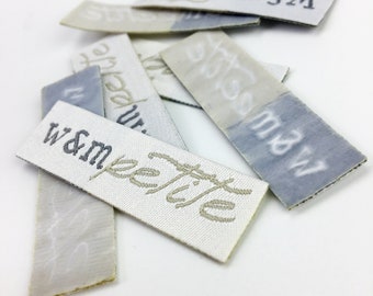200pcs Custom Iron Clothing Labels, Custom Sewing Labels, Iron Custom Labels,  Custom Clothing Labels