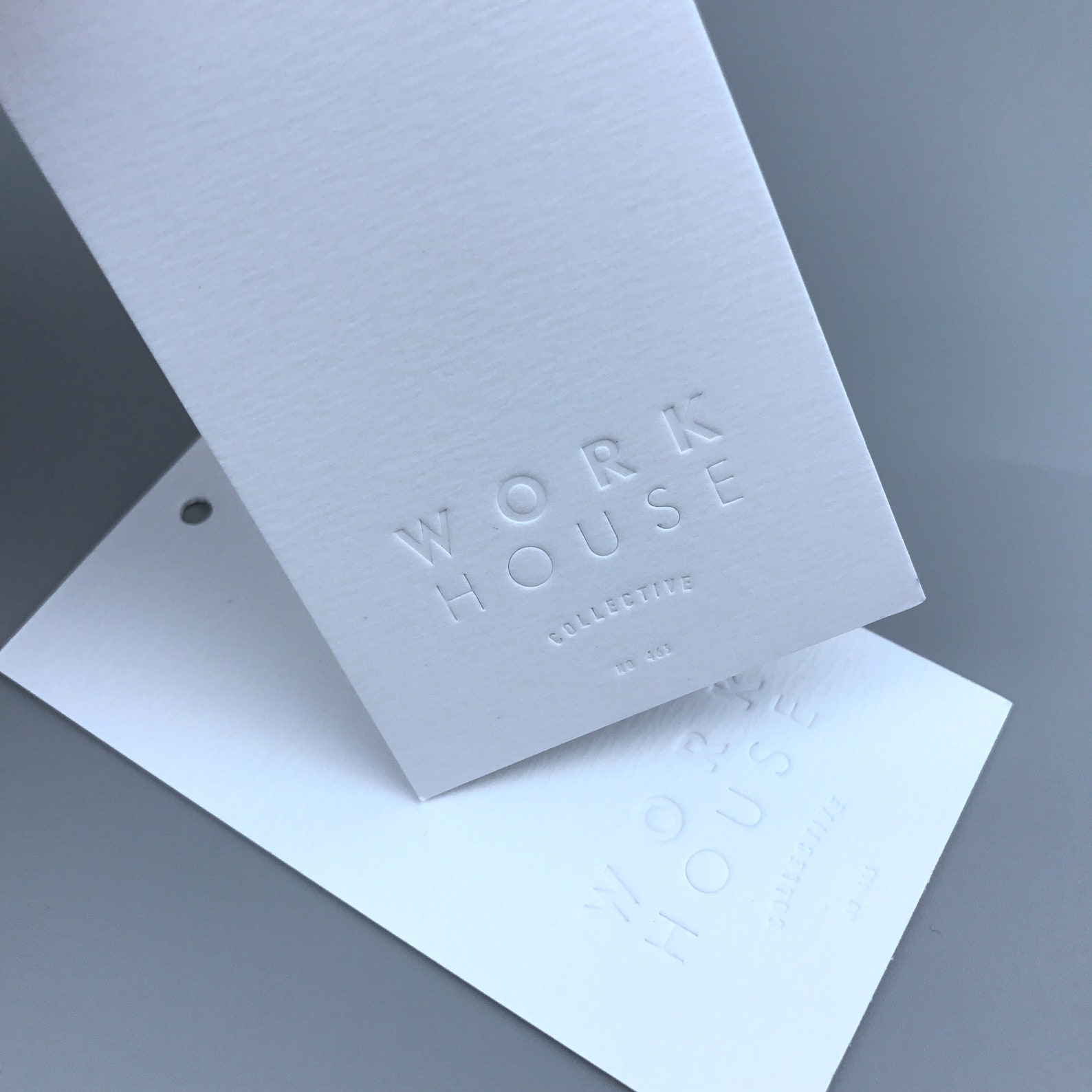 500 Custom Embossed Hang Tag Hang Tag Embossed Embossed Hang Etsy