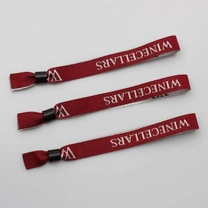 Custom personalised fabric wristbands, Custom festival party wristband / Kid medical id bracelet paper armband / Event wristbands