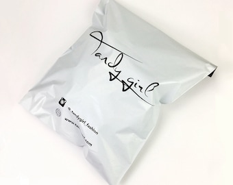 100 WHITE poly mailers 8x12", custom poly mailers, Mailing Envelopes,colored poly mailers, shipping bag, ready to ship
