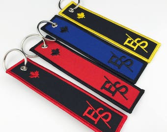 50  flight keycahin custom, embroidery flight tag, embroidered keychains, custom flight tag, jet tag, embroidery keychain