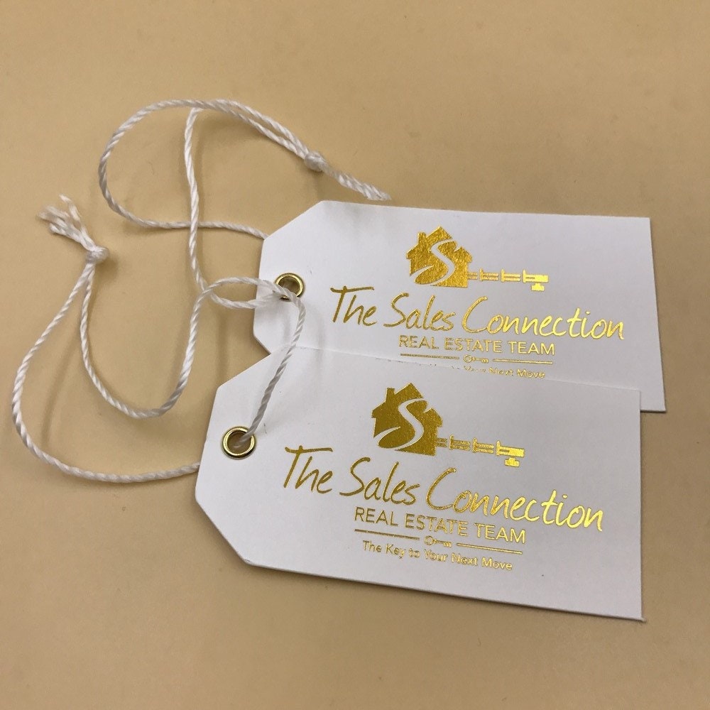 Custom Hang Tags - 14pt Matte Lamination, 200-1000 Pcs, 8 Sizes For Clothing, Branding, Gifts & Business